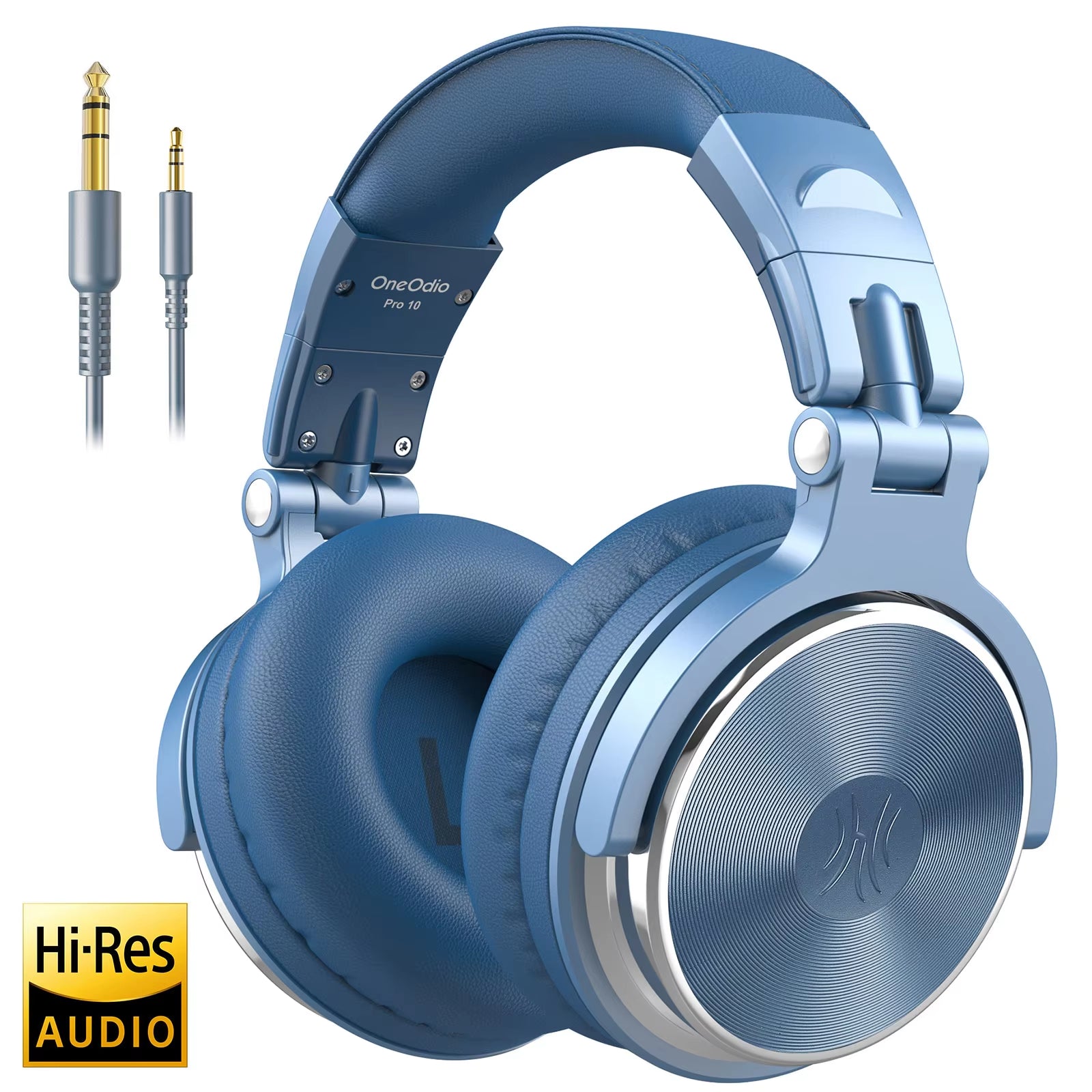 Professional DJ Headphones over Ear Studio Monitor Headset with Microphone HIFI Wired Bass Gaming Headset for Phone