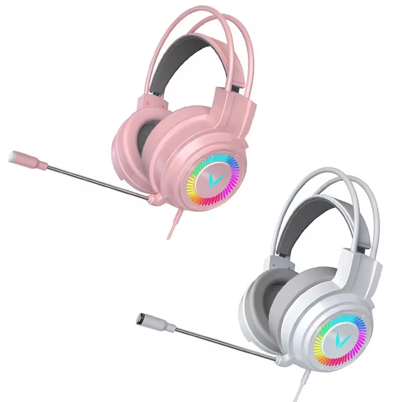 G60 Gaming Headset 7.1 Stereo Svirtual Surround Bass Earphone Headphone with Mic LED Light for Computer PC Gamer Foldable G58