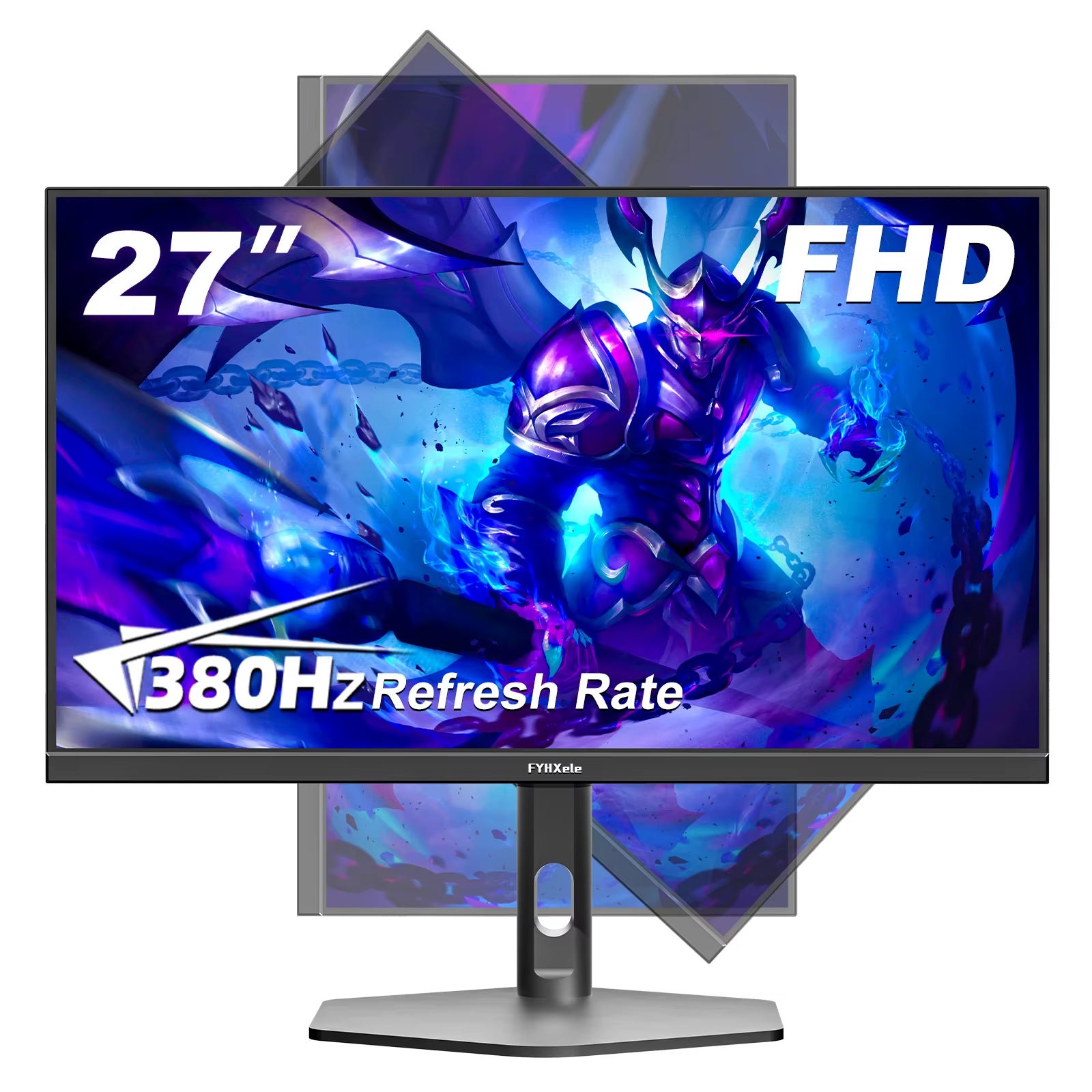 27 Inch 380Hz Gaming Monitor 1080P IPS 0.5Ms GTG Computer Monitor Adjustable Vertical Monitor Support Freesync HDR VESA