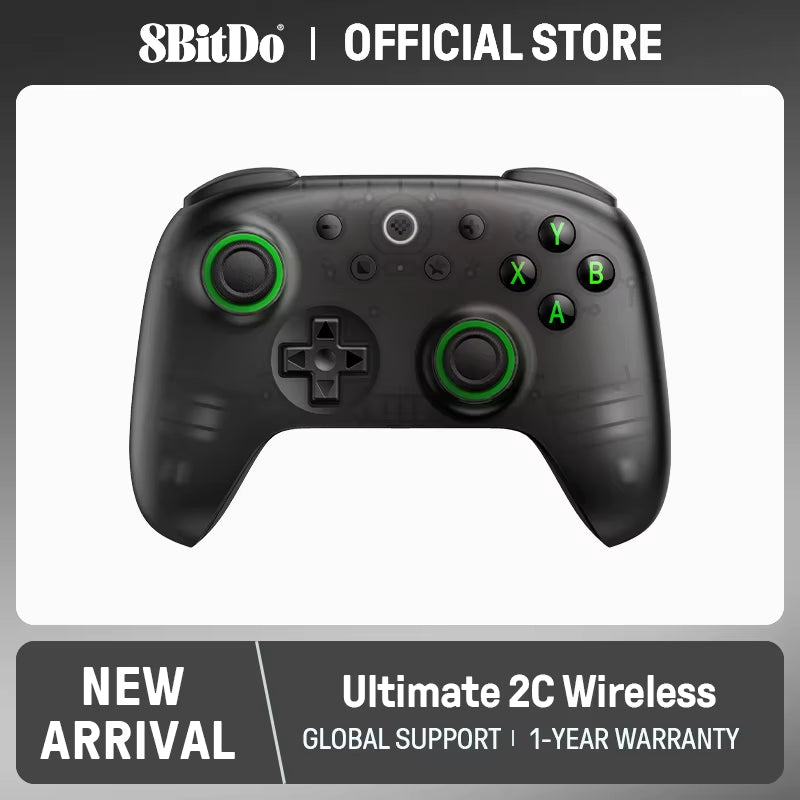 8Bitdo - Ultimate 2C Wireless Gaming Controller for PC, Windows 10, 11, Steam Deck, Raspberry Pi, Android