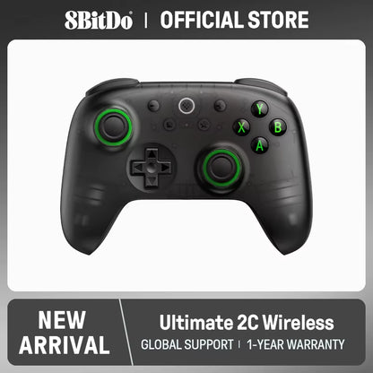 8Bitdo - Ultimate 2C Wireless Gaming Controller for PC, Windows 10, 11, Steam Deck, Raspberry Pi, Android