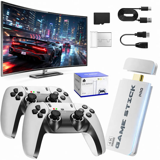 2026 Retro Game Console Stick with HDMI Output and Wireless Controller - Plug-and-Play Compatibility for TVs and Monitors, Perfect for Home Gaming