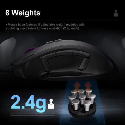 X-41 USB Wired RGB Gaming Mouse 24000 DPI SG8960 10 Buttons Programmable Game Optical Mice for Computer PC Laptop