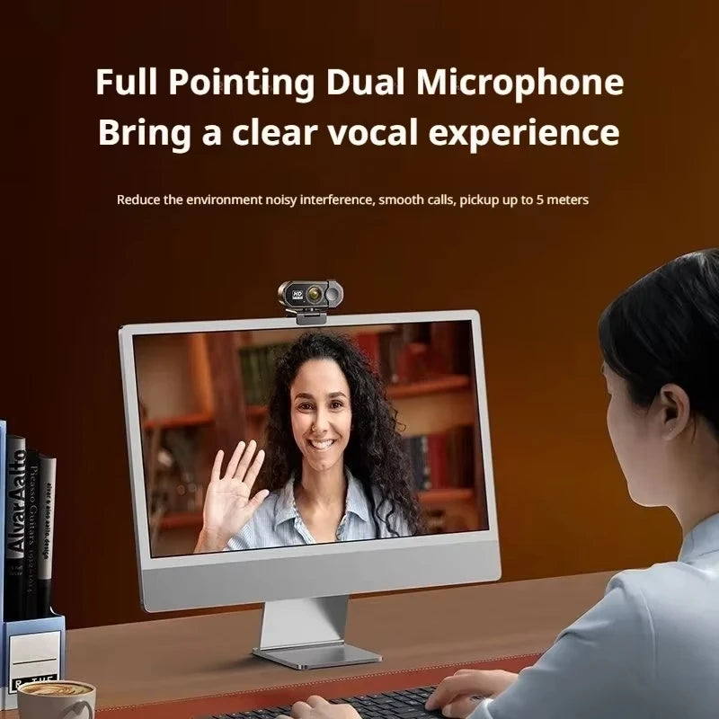 Q27 4K Webcam 2K Autofocus Streaming Web Cam 1080P Full HD Video Camera with Microphone for PC Laptop for Home-Office 2026