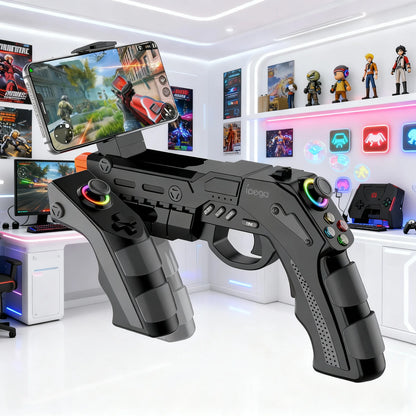 IPEGA PG-9257 Wireless Game Controller with Gyro, Vibration, Rapid Fire, and RGB Lighting for PS4, PS3, Android, iOS, Switch, and PC